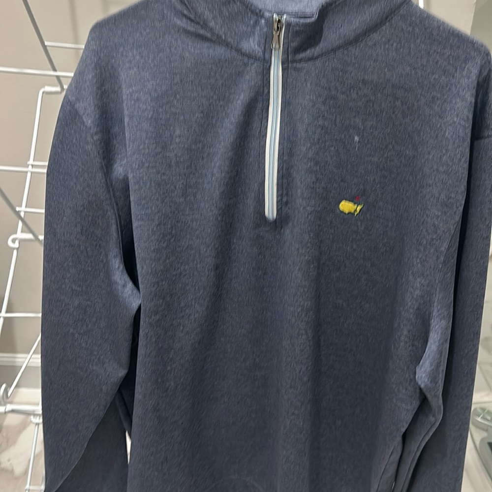 Masters Tech 1/4 Zip Pullover.  XL.  Excellent condition. Heather Blue